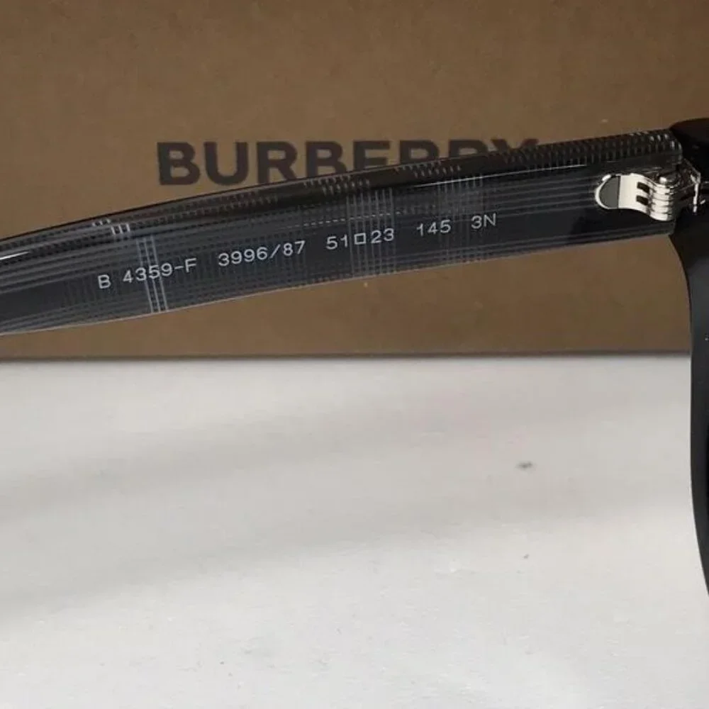 New - 💯 Original BURBERRY BE4359 REID Black Round sunglasses